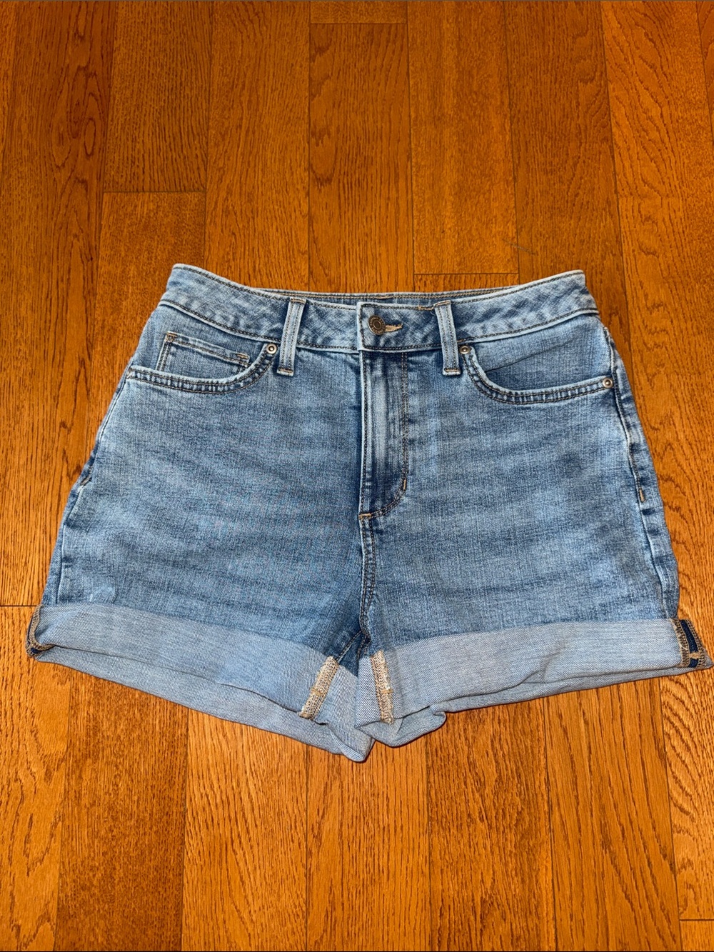 Classic Light Blue Denim Women's Shorts